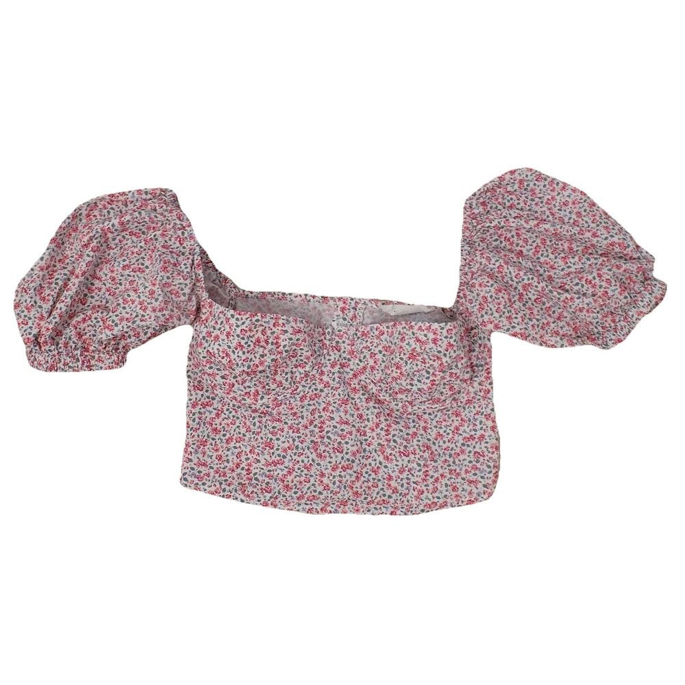 Lani The Label crop top puff sleeve size XS